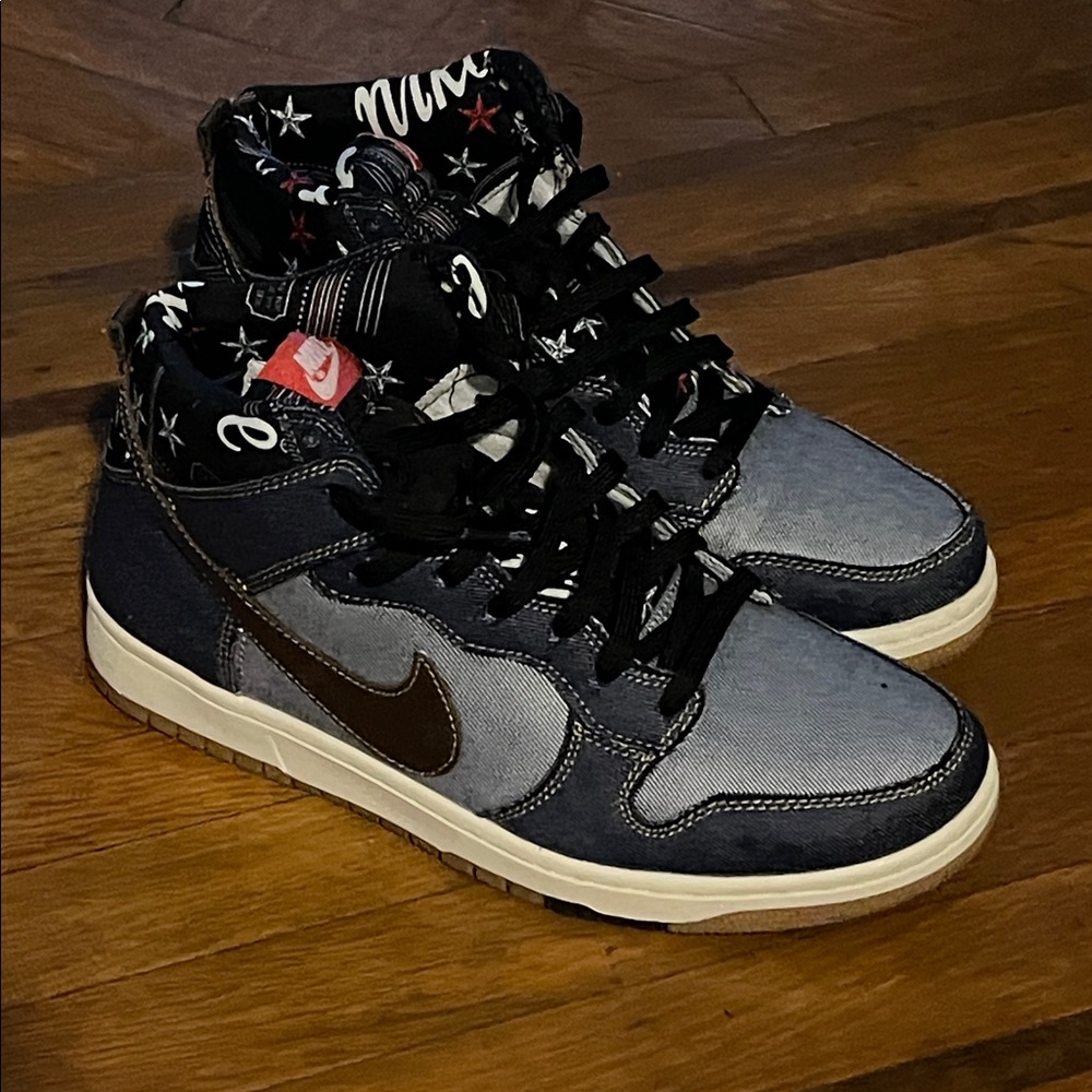 Nike Dunks Dark and Light blue Denim - Picture 4 of 7
